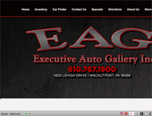 Tablet Screenshot of executiveautogallery.net